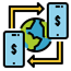 Fintech and financial institutions security icon